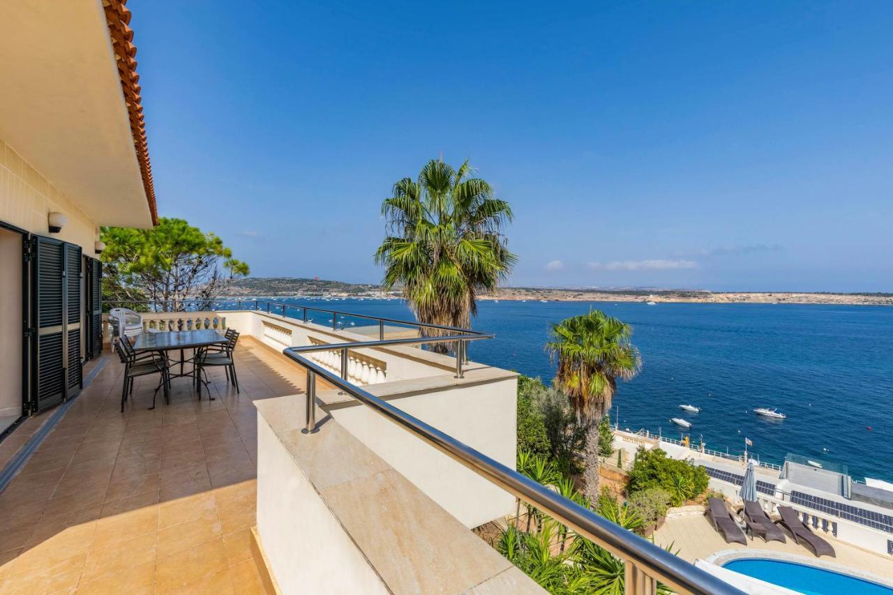 Villa Palma - Sunset Sea Views With Pool, Jacuzzi, Sauna And Games Room Mellieha Luaran gambar